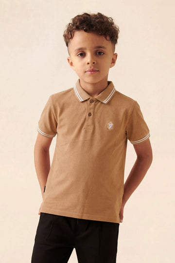 Kids Solid Cotton Polo T-Shirt | Premium Soft Fabric | Stylish Casual Wear for Boys