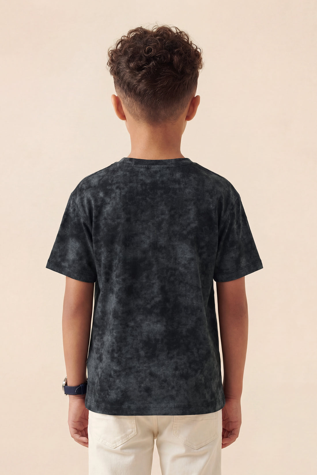 Kids' Charcoal Acid Wash Graphic Tee – Urban Streetwear Style